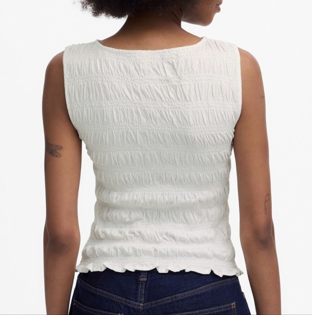 Madewell Smocked Tank Top - Picture 2 of 6